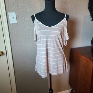 Charlotte Russe Tan and a white cold shoulder
